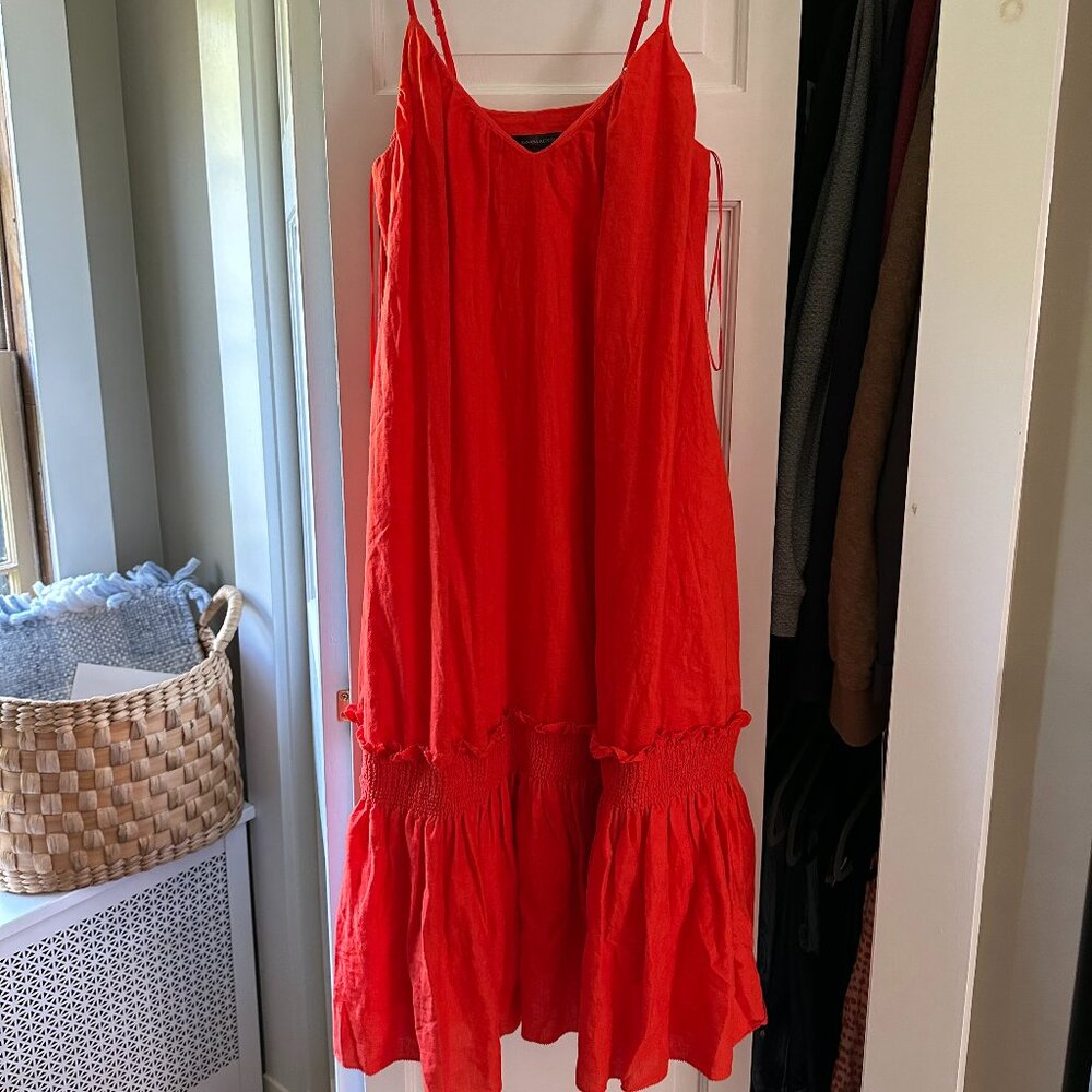 NWT Banana Republic Charlize Linen Midi Dress -  Sz XS Petite